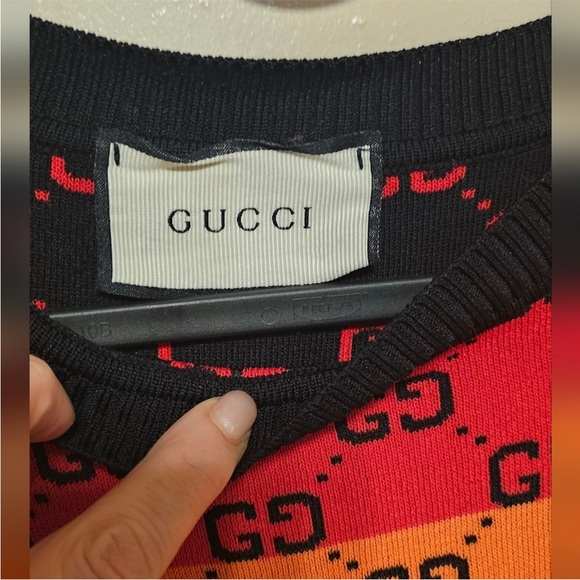 Gucci Multicolor GG Pattern Knit - Picture 4 of 4